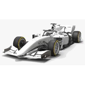3D model Formula 2 Dallara F2 Season 2020
